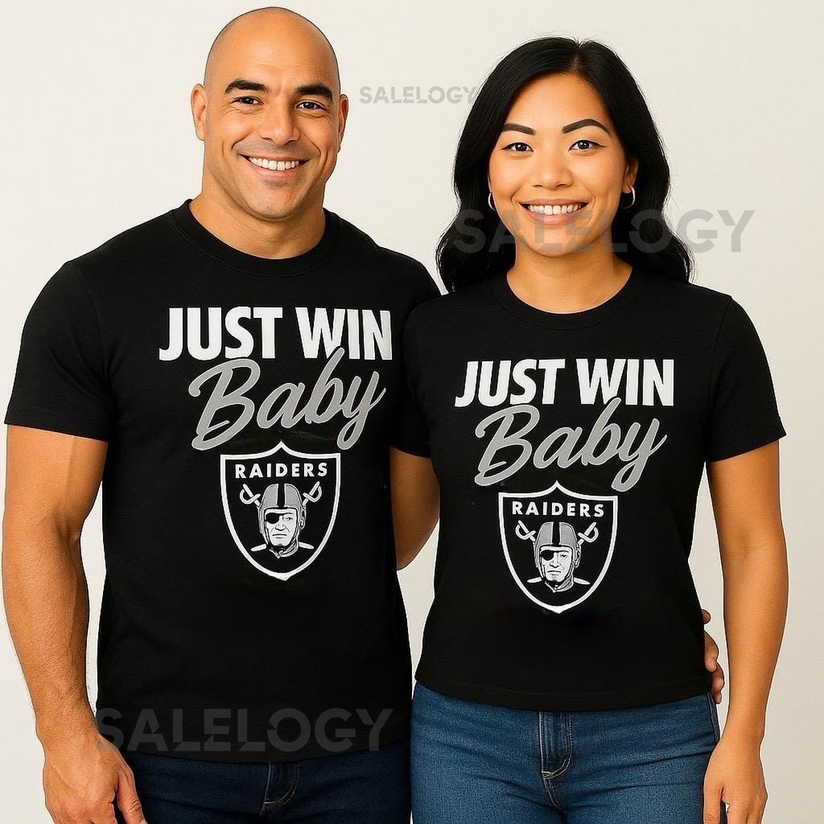 Las Vegas Raiders Dry Fit Shirt JUST WIN BABY Football Tee_477