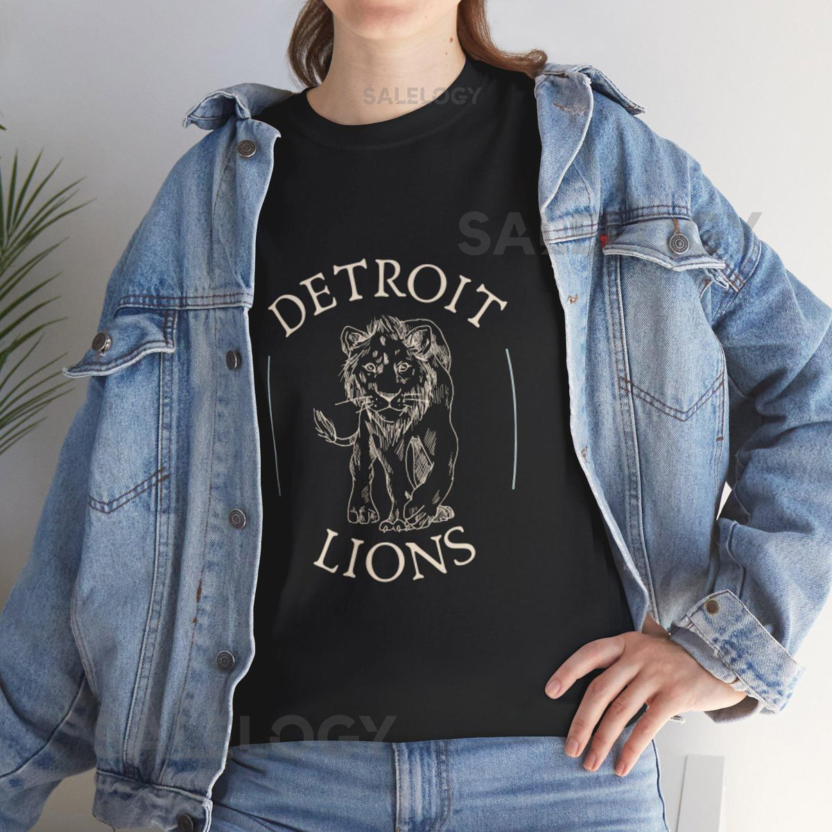 Detroit Lions Heavy Cotton Tee Game Day Unisex Shirt_184