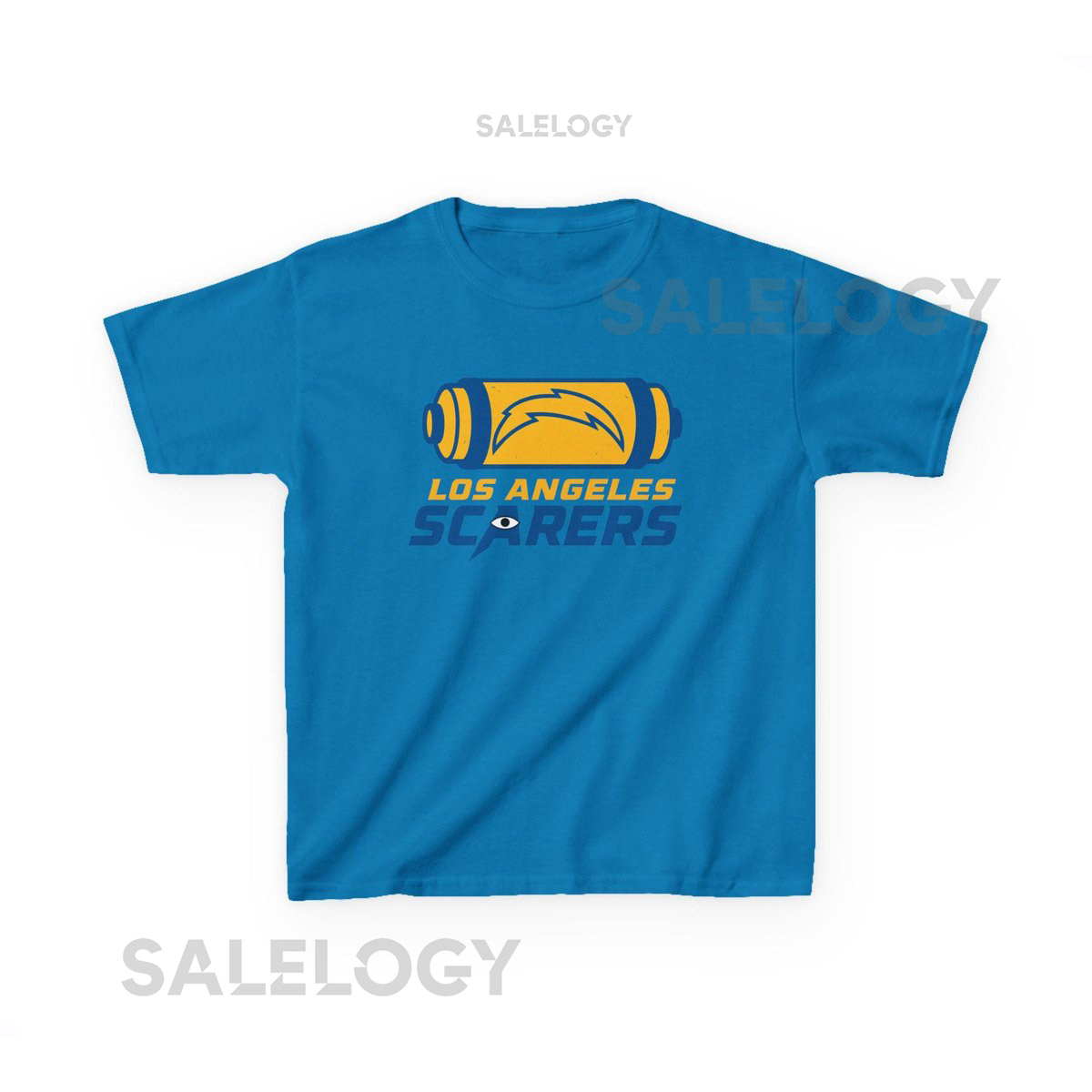 LOS ANGELES SCARERS Kids Tee - Chargers Pro Football Monsters Inc. T-Shirt - Disney Parks Disney World Disneyland Trip Cotton Graphic Tee_595