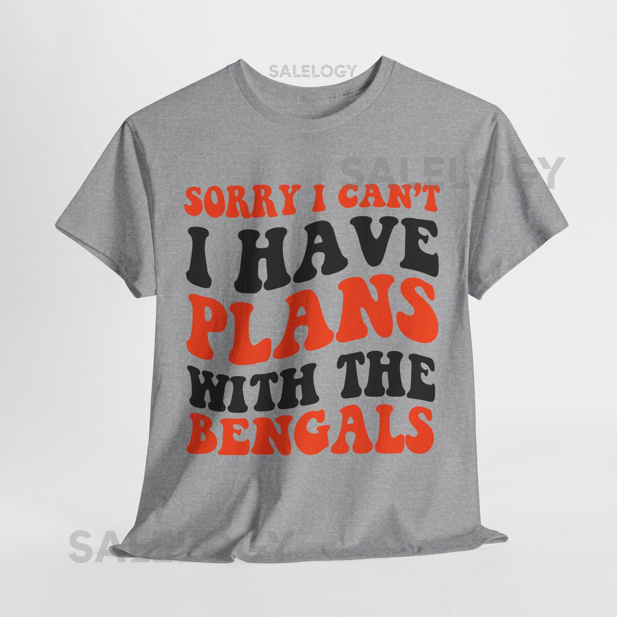 Sorry I Can't I Have Plans With Cincinnati Football Shirt Bengals Fan Tee Orange and Black Game Day Top_859