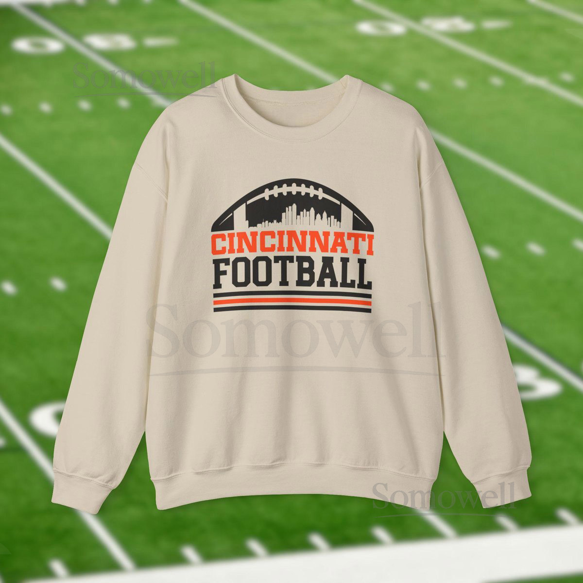 Cincinnati Bengals Football Sweatshirt Trendy City Skyline Shirt Vintage Retro Shirts Who Dey Game Day Apparel Tailgate Gift For Him_489