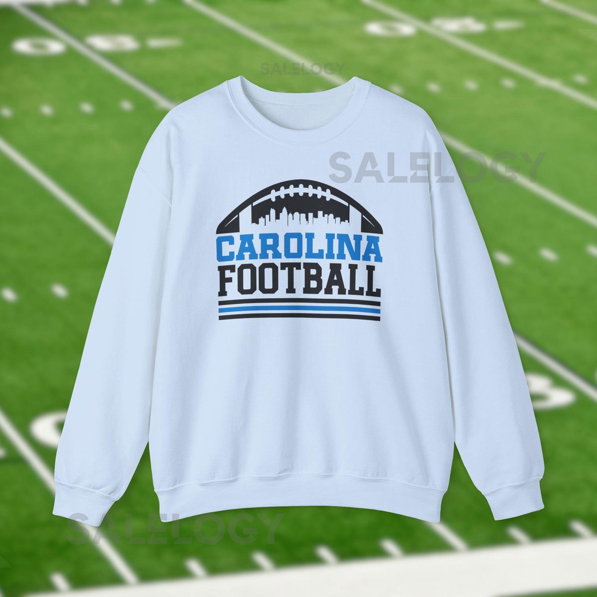 Carolina Panthers Football Sweatshirt Trendy City Skyline Shirt Vintage Retro Shirts Charlotte Game Day Apparel Tailgate Gift For Him_391