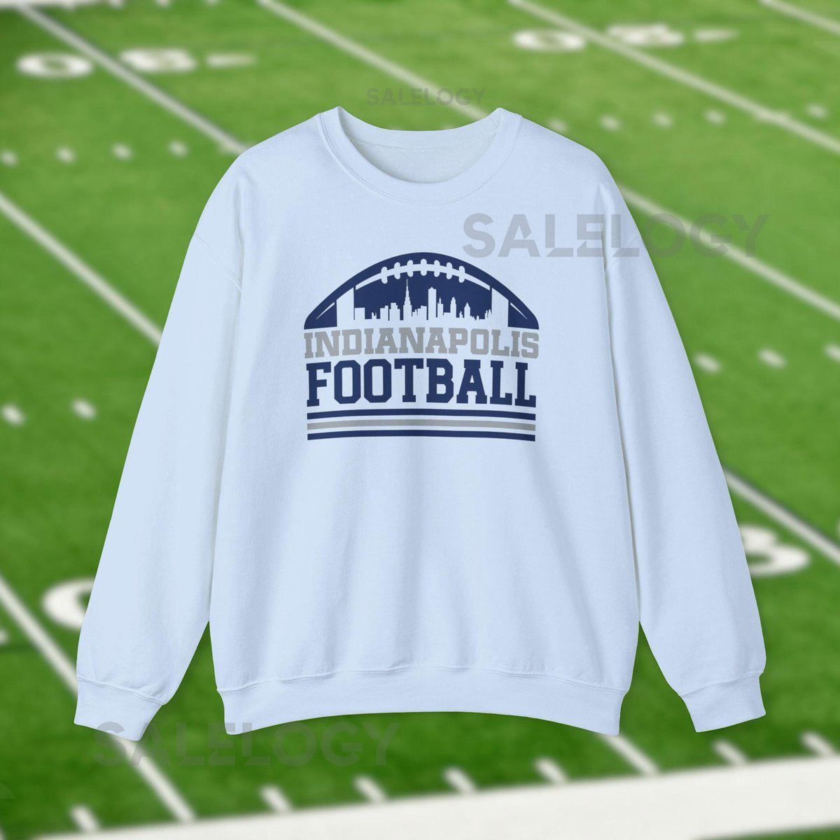 Indianapolis Colts Football Sweatshirt Trendy City Skyline Shirt Vintage Retro Shirts Horseshoe Game Day Apparel Tailgate Gift F_464