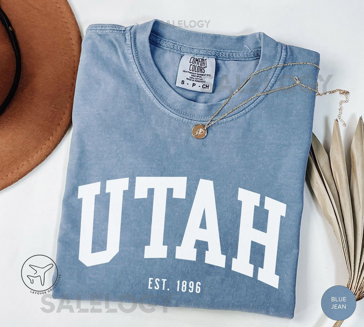 Utah T Shirt Collegiate Beehive State Graphic Tee US Travel Souvenir_654