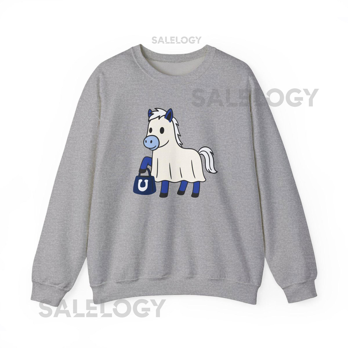 Halloween Ghost T-Shirt Indianapolis football shirt Colts Game Day Blue and White Football shirt Colts Fan_196