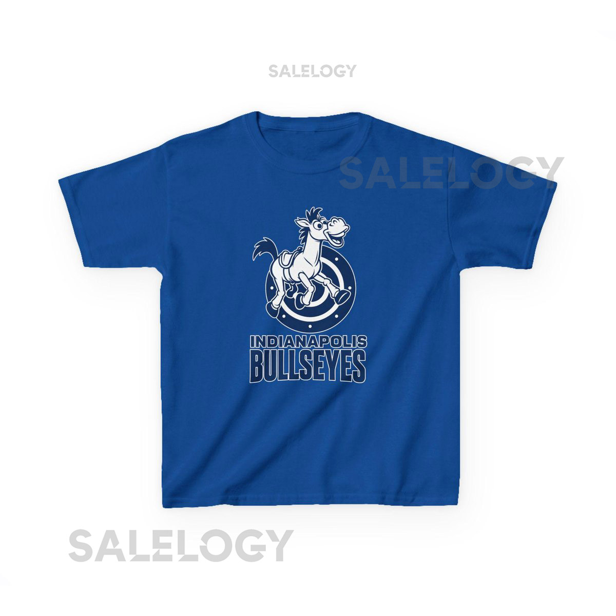 INDIANAPOLIS BULLSEYES Kids Tee - Colts Pro Football Toy Story Bullseye Woody T-Shirt - Disney Parks Disneyland Trip Cotton Graph_449