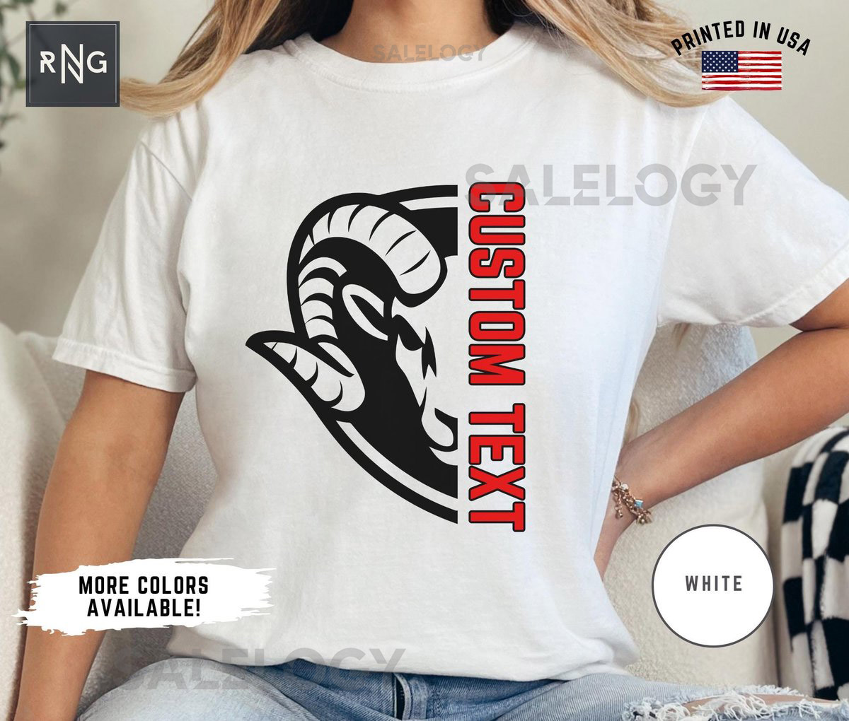 Personalized Rams Mascot Shirt Gameday Rams Shirt Custom Team Sports Apparel Custom Text Rams Team Shirt Custom Mom Team Shirt_665