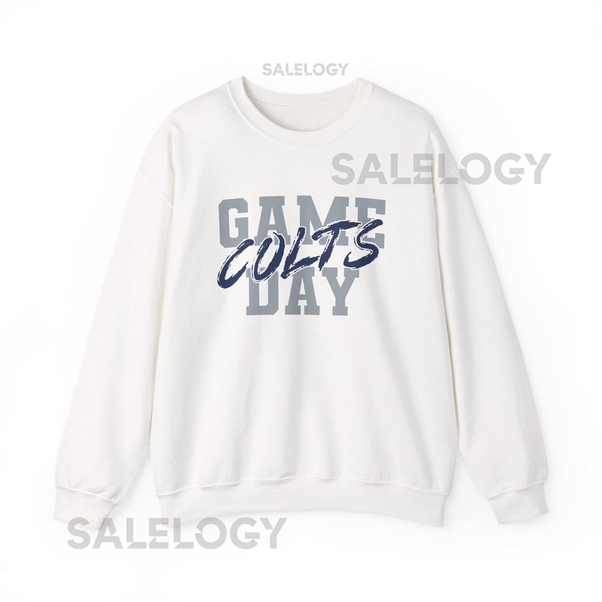 GAME DAY Indianapolis Football Shirt Colts Fan Pullover Blue and White Game Day Top Indianapolis Colts Tailgating_152