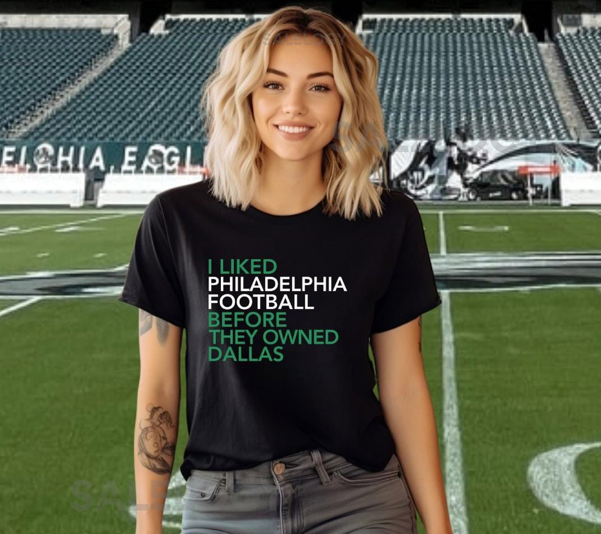 Philadelphia Eagles T-Shirt Cowboys Haters Fuck Dallas shirt NFL Apparel Game Day Shirt Eagles Cowboys Rivalry Philly fan Sleeve Tee_424