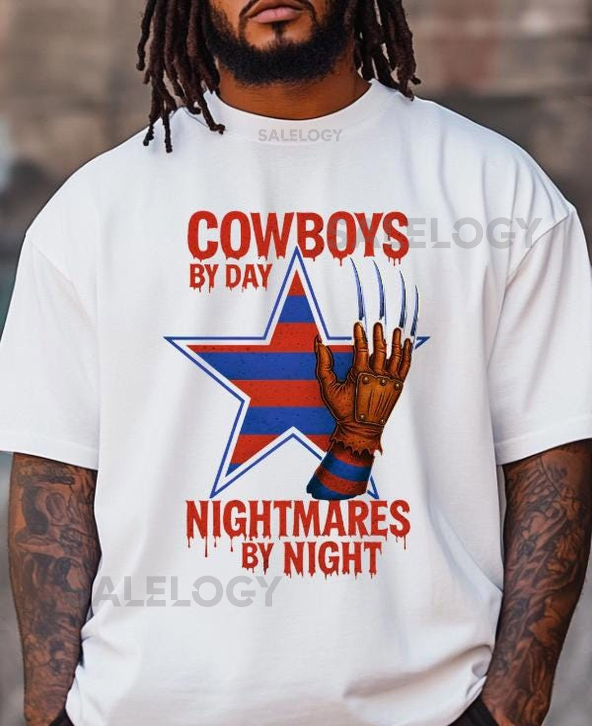Cowboys Nightmares T-Shirt Halloween Football Tee_95