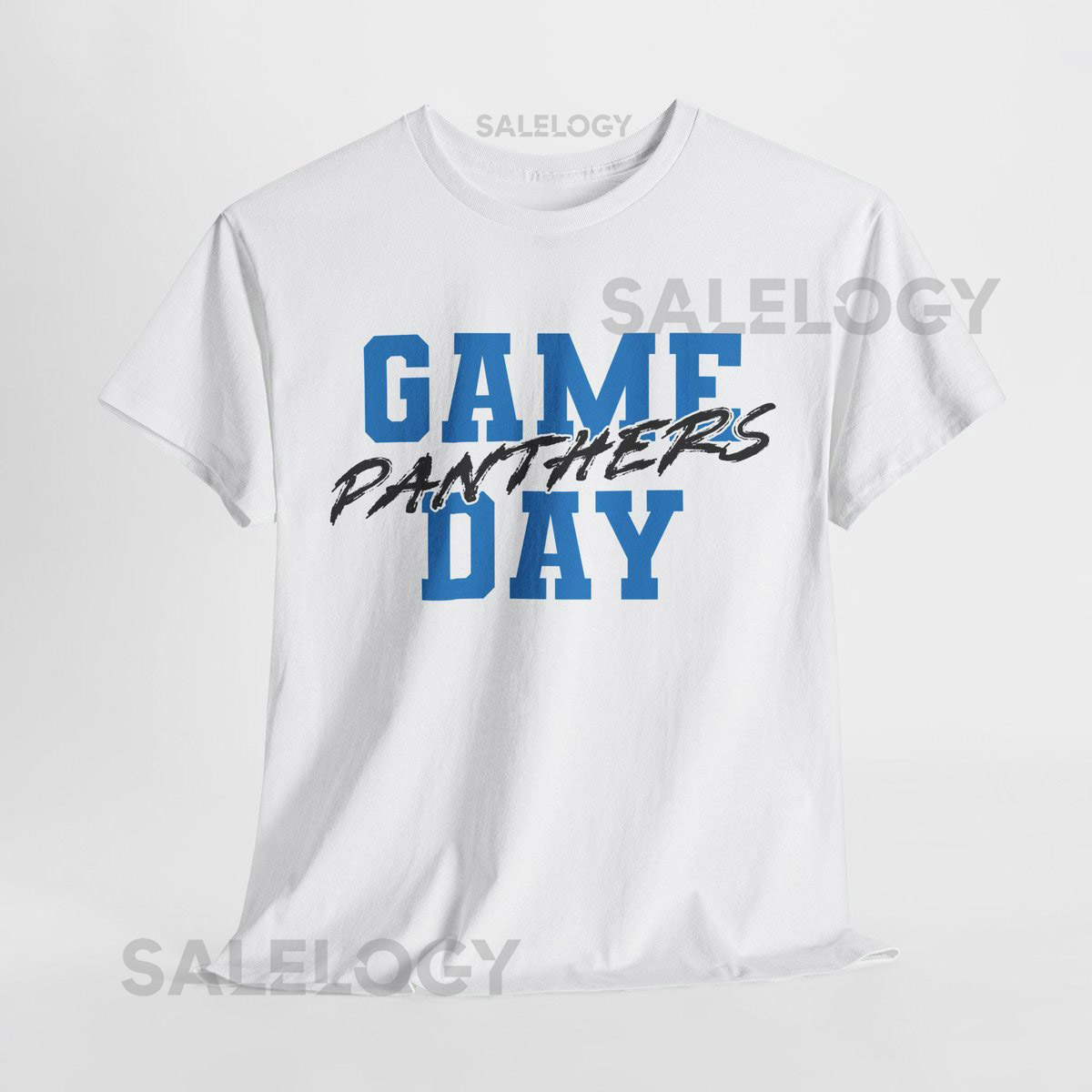 GAME DAY Carolina Football Shirt Panthers Fan Tee Black and Blue Game Day Top Carolina Panthers Tailgating Shirt_653