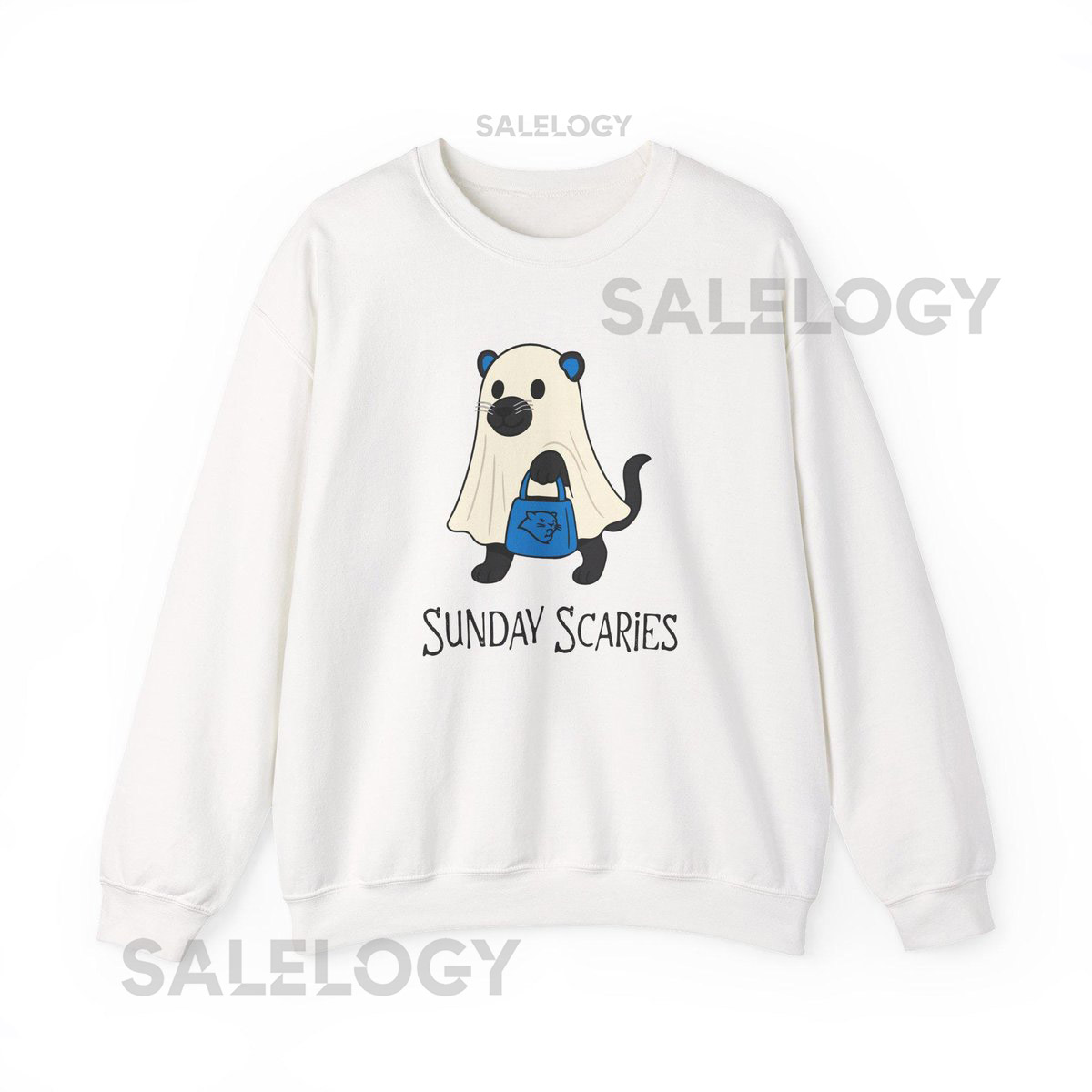 Halloween Carolina Panthers Sweatshirt Game Day Ghost Tee_671