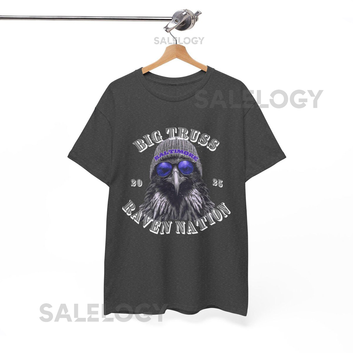 Baltimore Ravens T-Shirt Unisex Heavy Cotton NFL Football Tee_164
