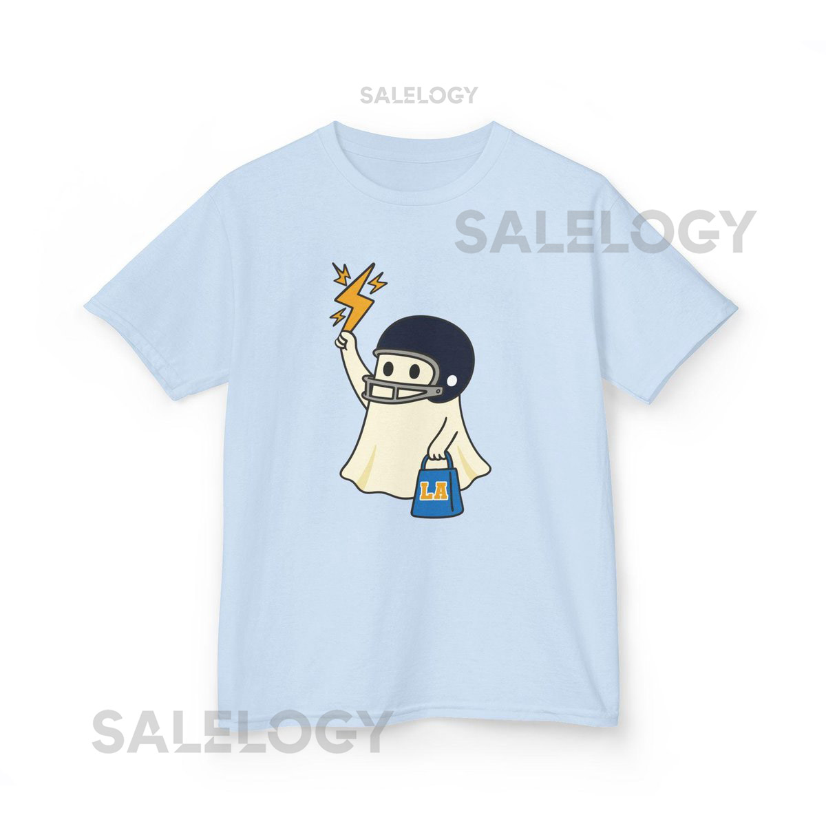 Halloween Ghost T-Shirt Los Angeles football shirt for kids Los Angeles Game Day Blue and Gold Football shirt Los Angeles Youth Shirt_203