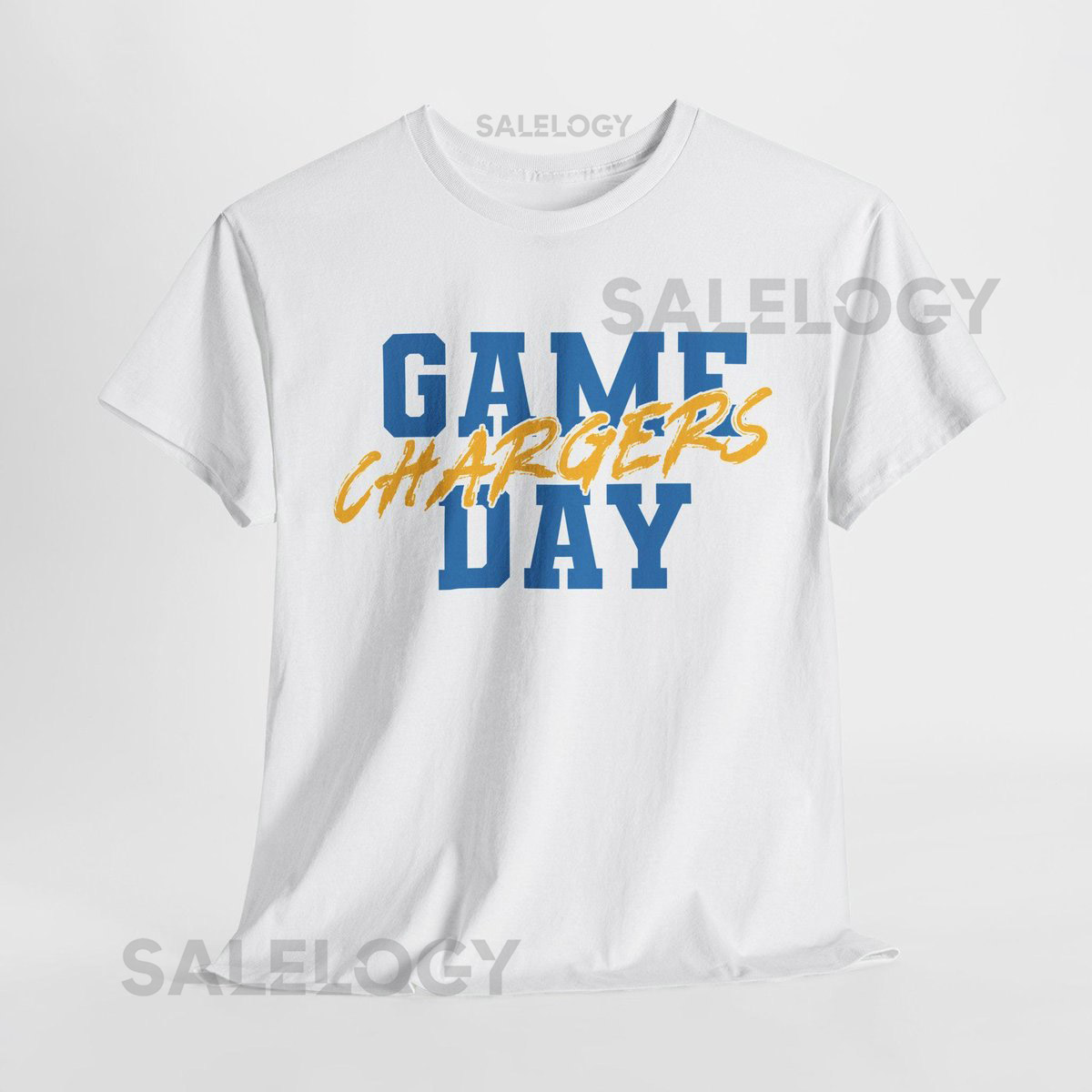 GAME DAY Los Angeles Football Shirt Chargers Fan Tee Blue and Gold Game Day Top Los Angeles Chargers Tailgating Shirt_170