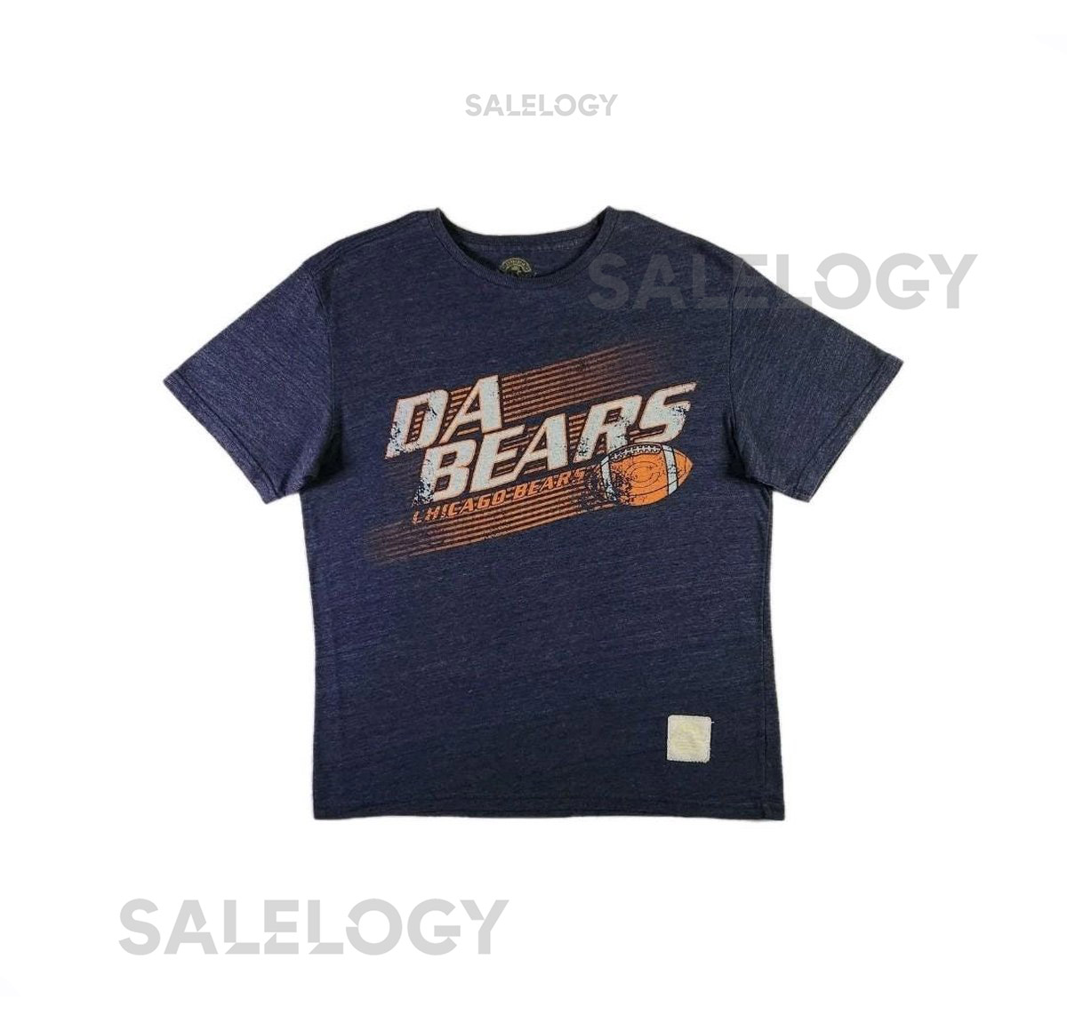 Chicago Bears T-shirt Medium Blue - NFL Football Sportswear Athletic Apparel Gift For Sports Fan Retro Style Fanwear Unisex Crew Tee_442