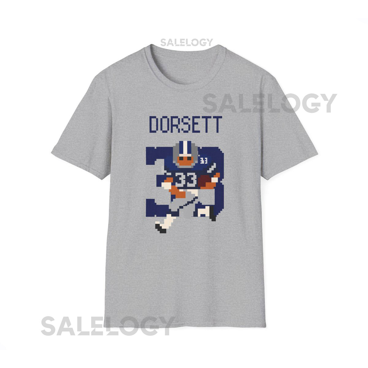 Tony Dorsett Pixel Art Shirt Retro Cowboys Football Tee NFL Fan Gift_458