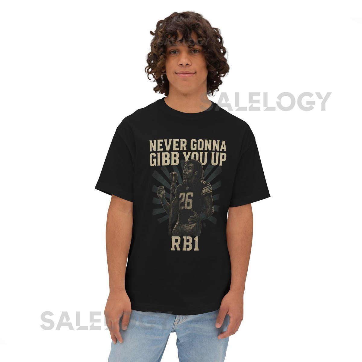 Detroit Lions Jahmyr Gibbs Retro Concert Tee Fantasy Football Gift_260