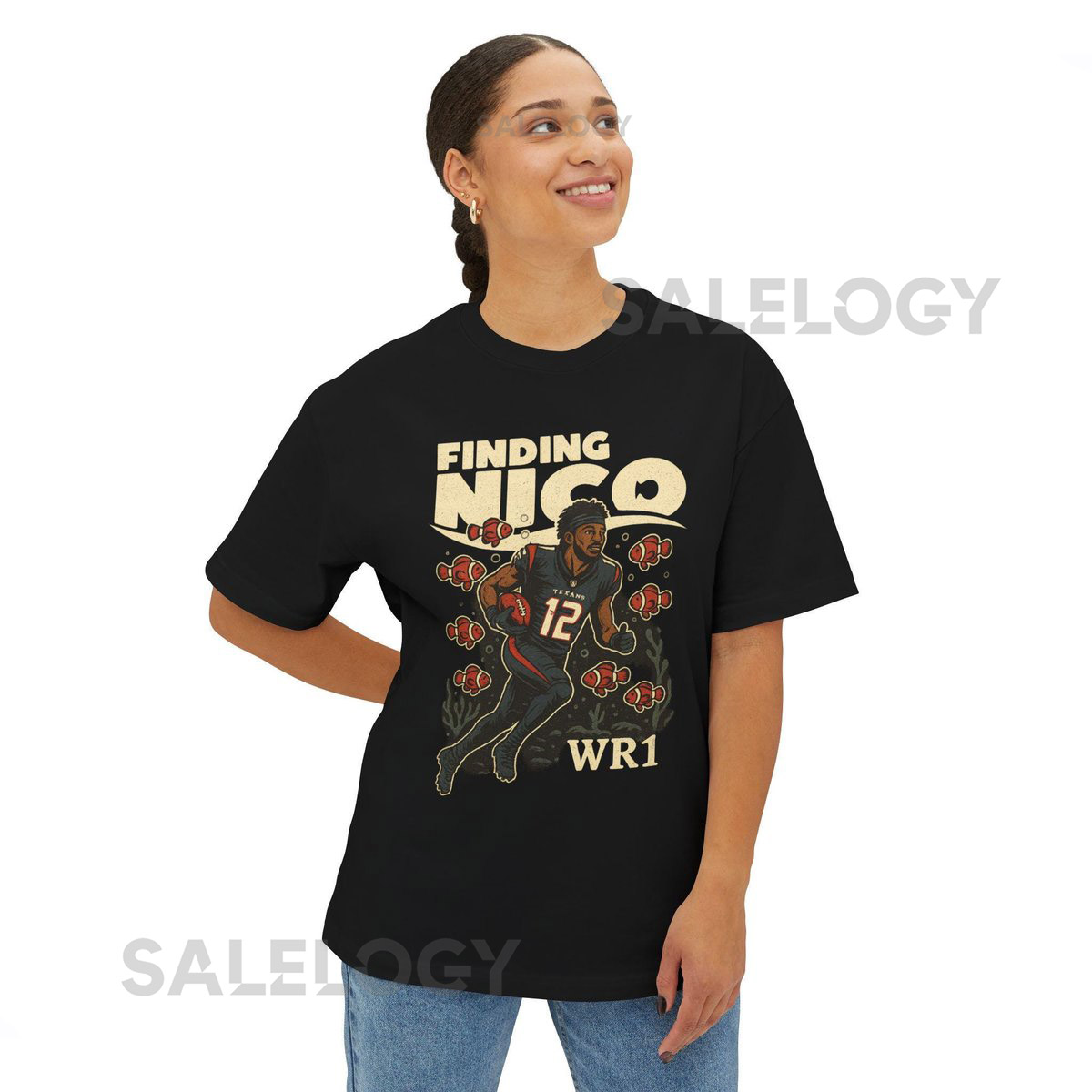 Vintage Finding Nico Shirt Nico Collins Houston Texans Tee Fantasy Football Retro Oversized Stre_947