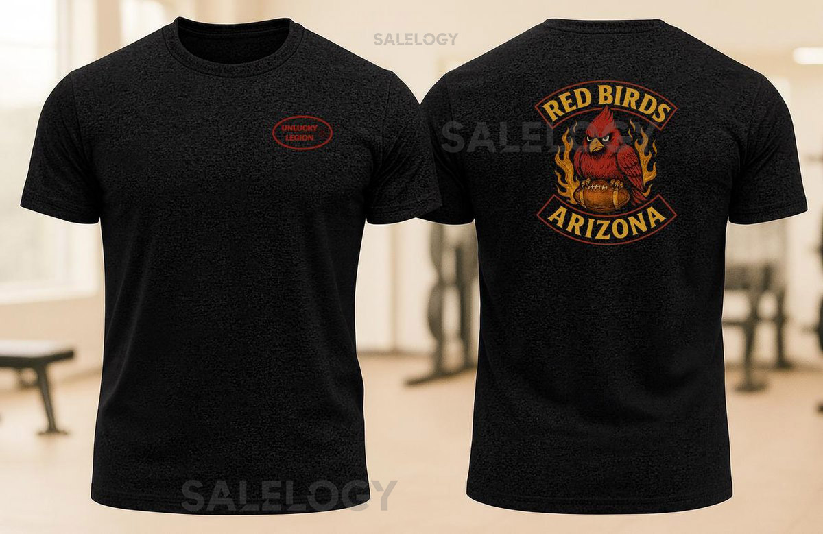 Arizona Cardinals Retro Biker T-Shirt Vintage Motorcycle Graphic Made in USA_44