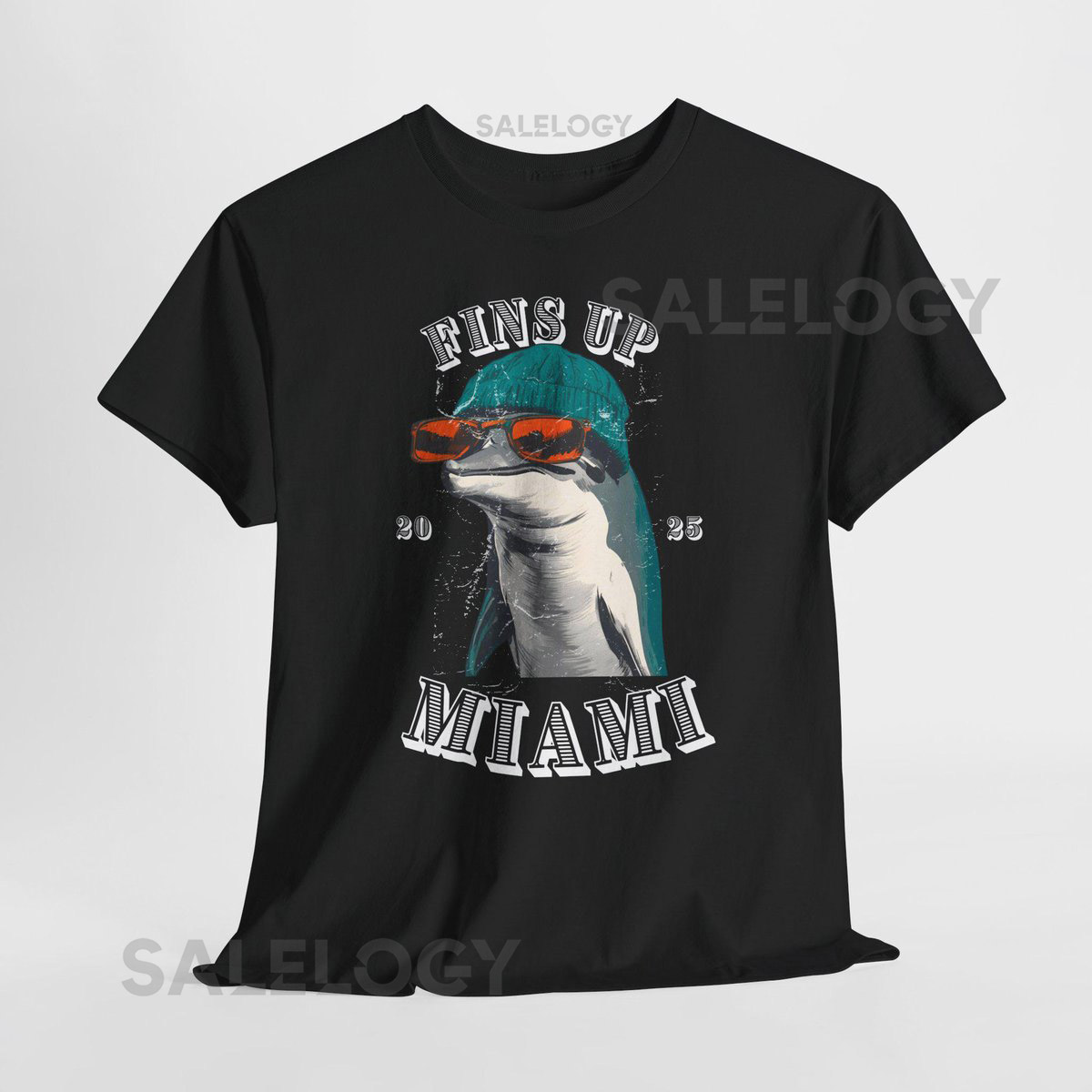 Miami Dolphins Heavy Cotton Tee NFL Football Fan Gift_421