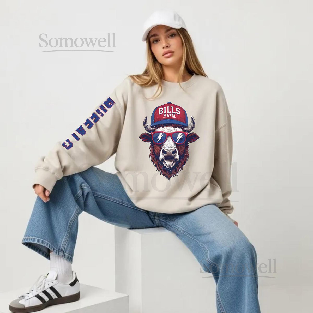 Buffalo Bills Mafia Game Day Crewneck SweatshirtBuffalo Bills Retro Mascot Football Apparelfootball seasonbuffalo bills long sleeve_241