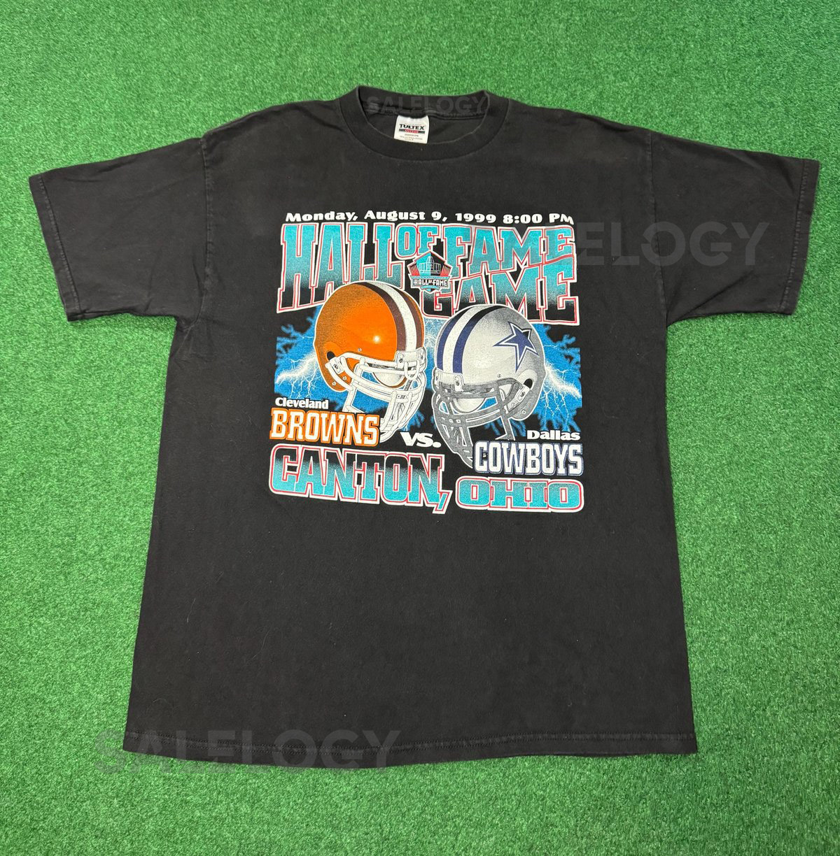 90s 1999 Cleveland Browns vs. Dallas Cowboys T-shirt football hall of fame game_6