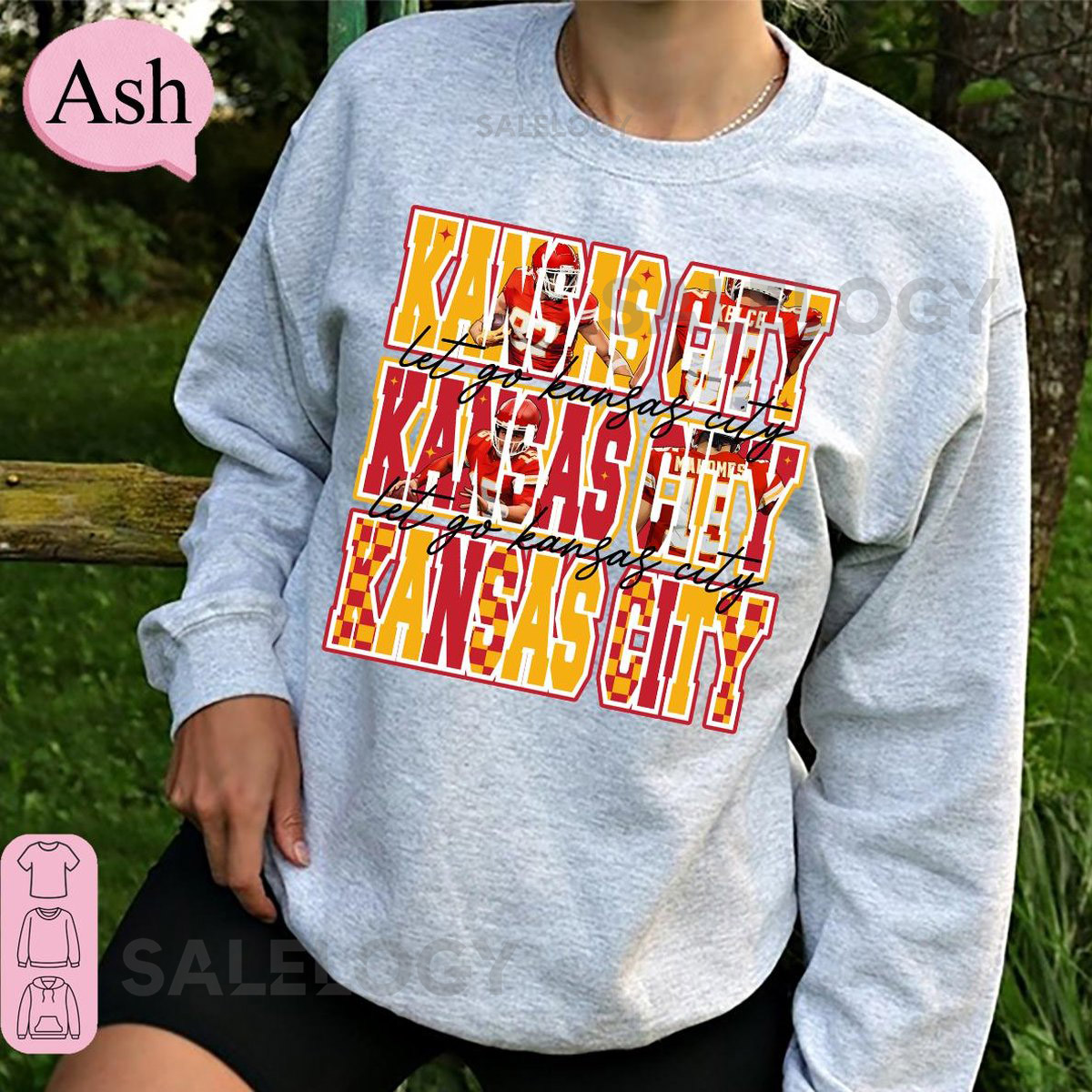 Kansas City Football Shirt Game Day Apparel Sunday Football Season Trendy Fan Gift Game Day Shirt Team Crewneck Kansas City Fan Gear_359