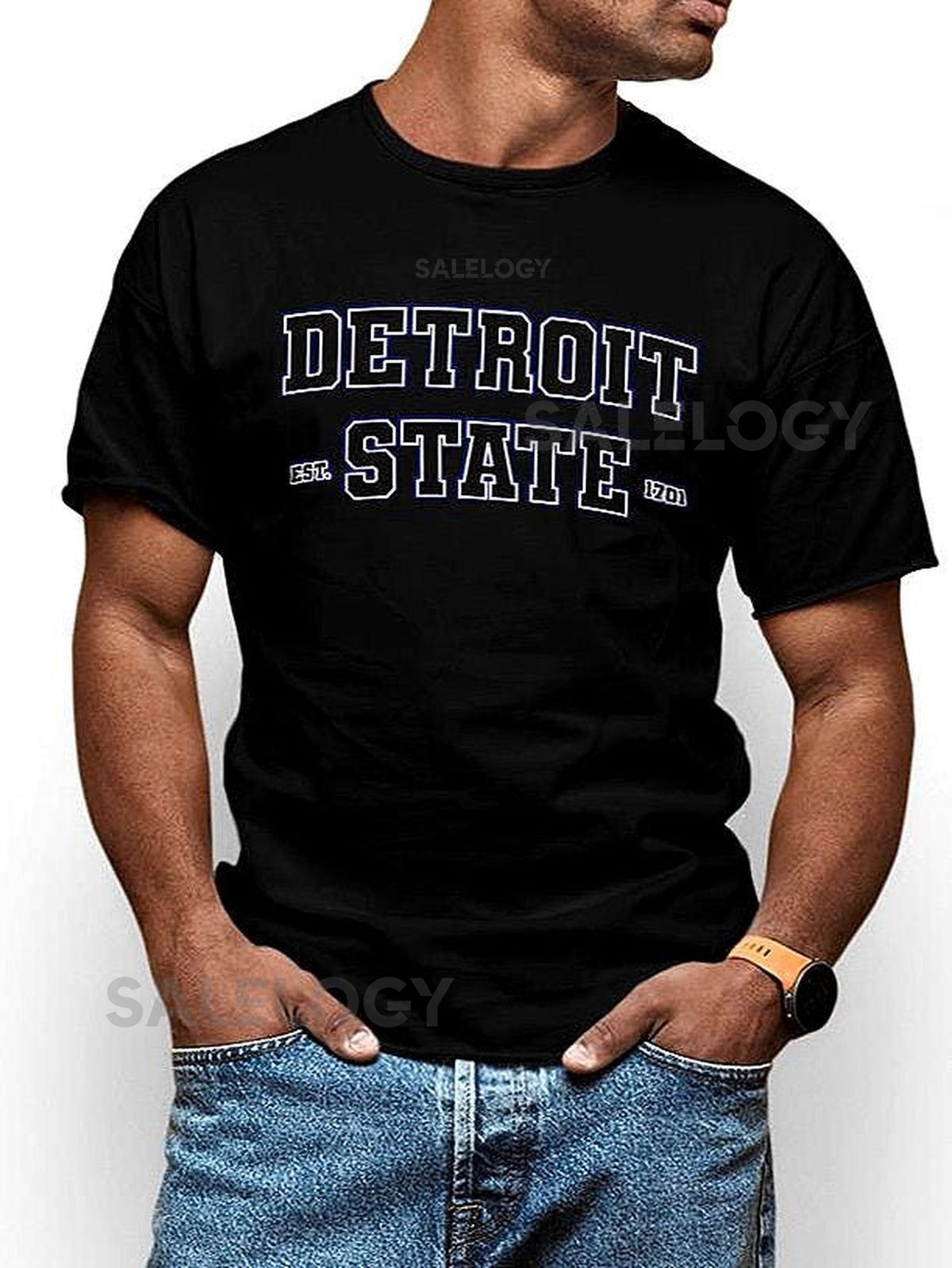 Detroit State - T-shirt - Premium - Collegiate Style_218
