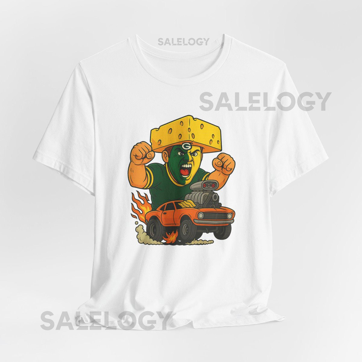 Packers 1970's Hot Rod Style T-Shirt Unisex Jersey Short Sleeve_616