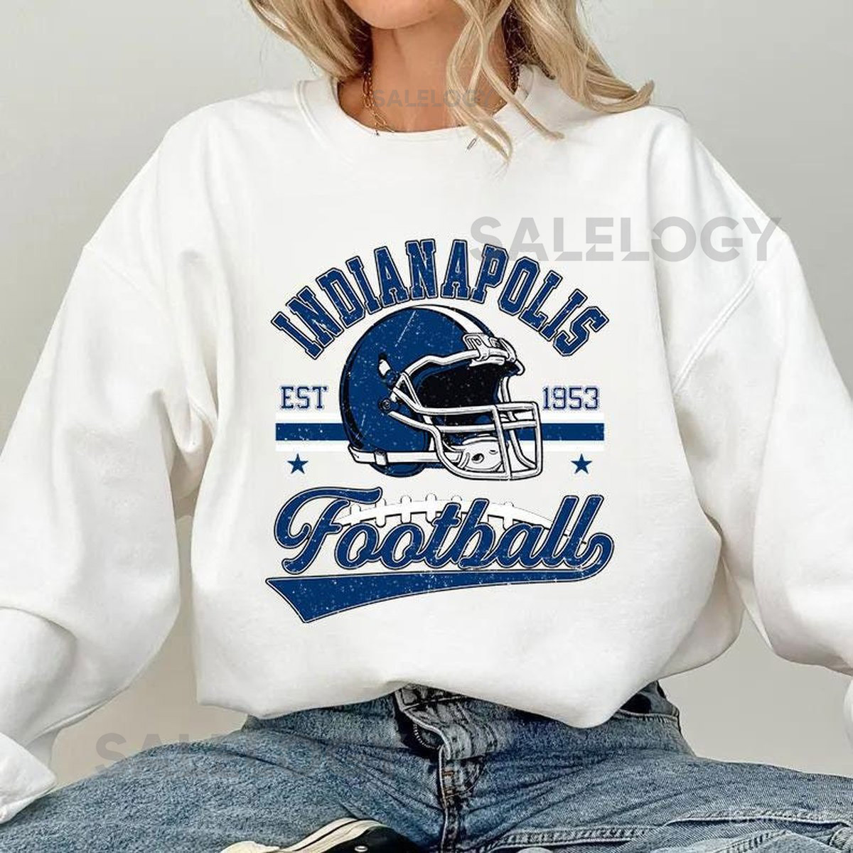 Vintage 90s style Indianapolis Football sweatshirtFootball shirtIndianapolis football Crewneck shirtGame day FootballAmerican fo_939