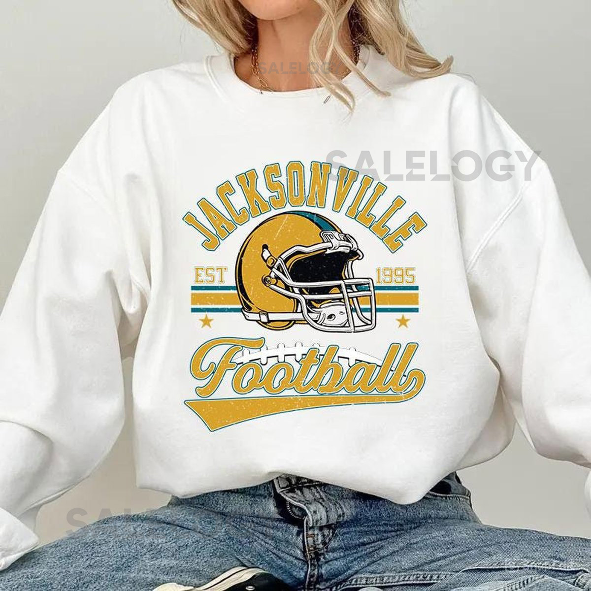 Vintage 90s Jacksonville Football Shirt Sweatshirt Hoodie Jacksonville Football T-shirt Jacksonville Football Fan Tee Game Day_933