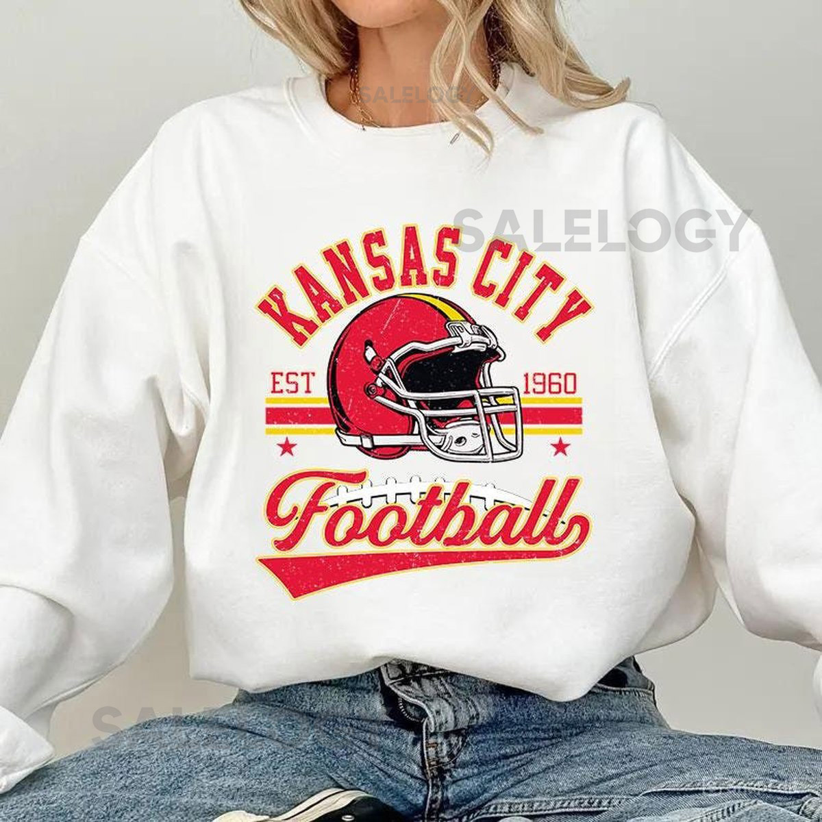 Vintage 90s Style Kansas City Football Kansas City Football Sweatshirt Game Day Shirt Kansas City Fan Kansas City Sweatshirt Football_123