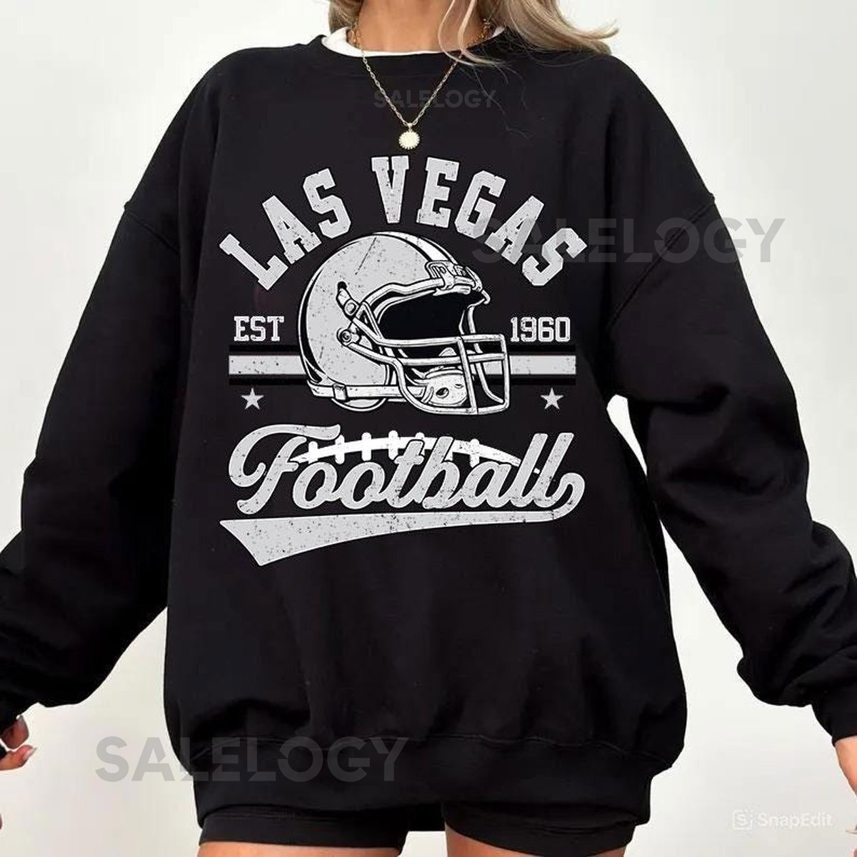 Vintage 90s Style Las Vegas Football Sweatshirt Retro Sports Fan Shirt Game Day Gift Tee Las Vegas Mascot Sweatshirt Las Vegas Football_126