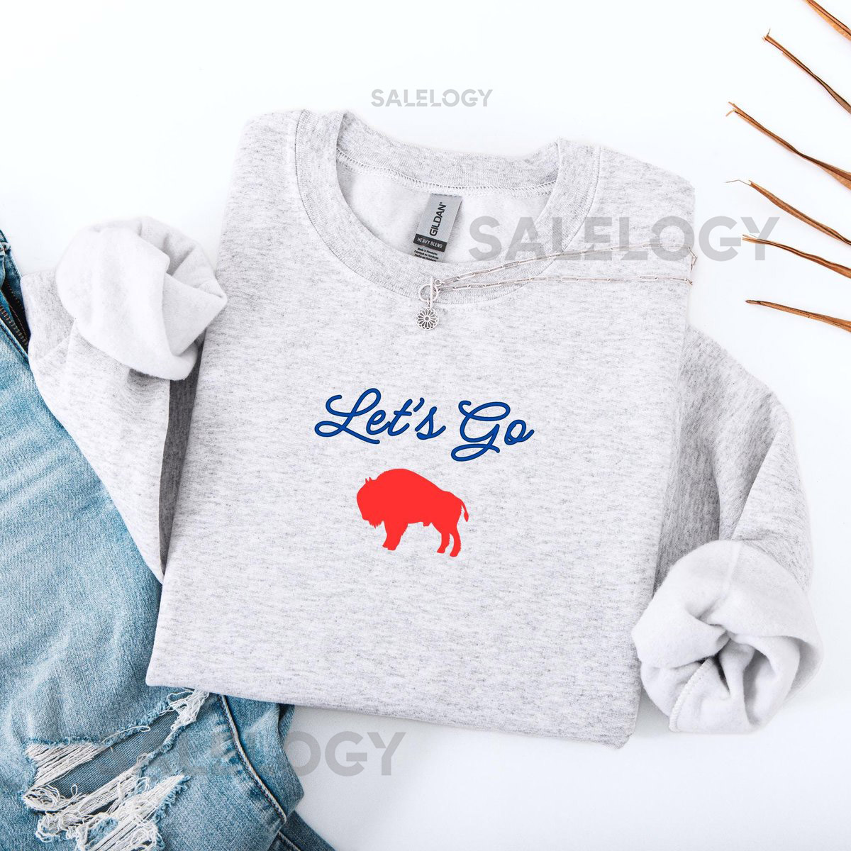 Vintage Buffalo Football Sweatshirt Cozy Buffal Fan Crewneck for Game Day_1009