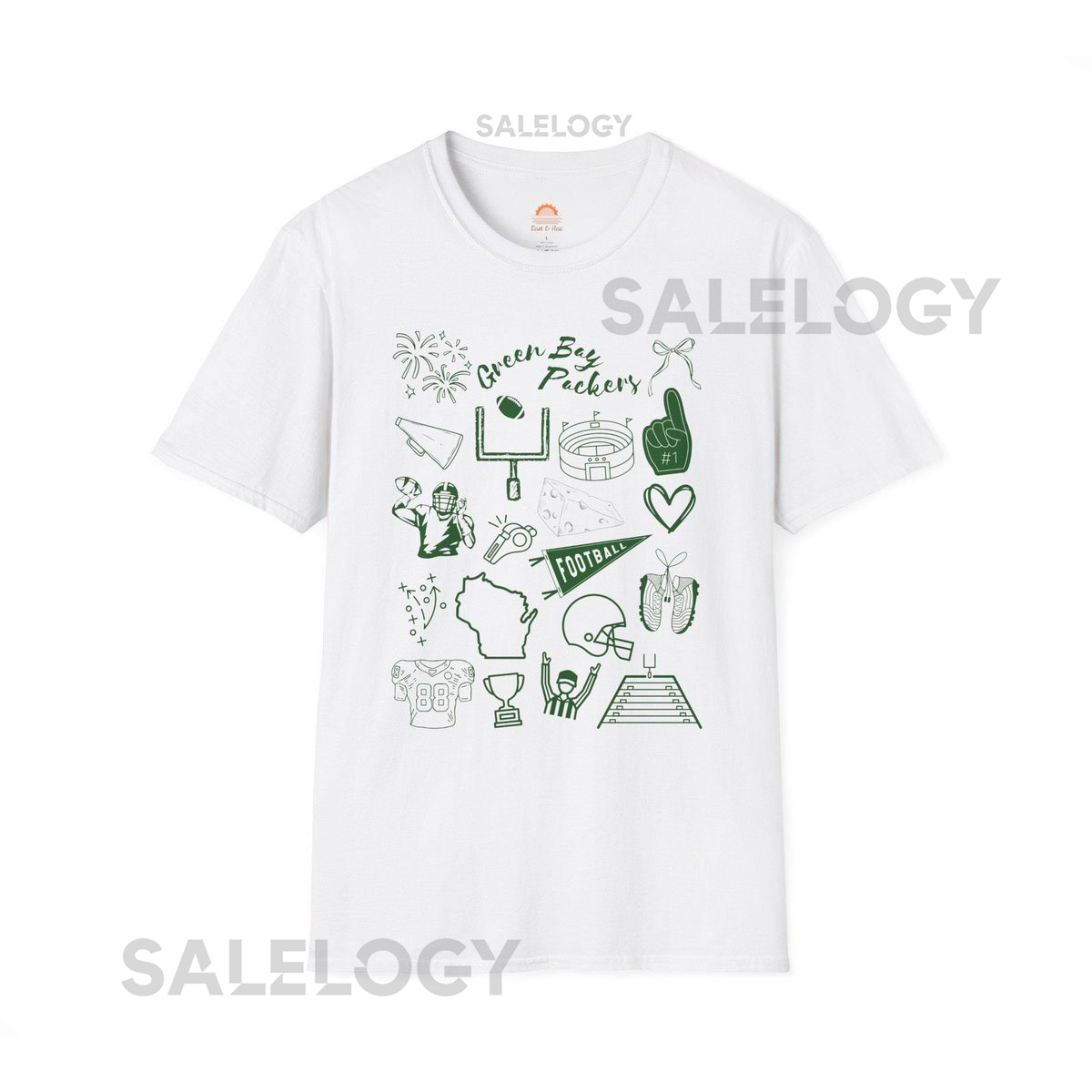 Green Bay Packers T-Shirt Sporty Football Fan Apparel_485