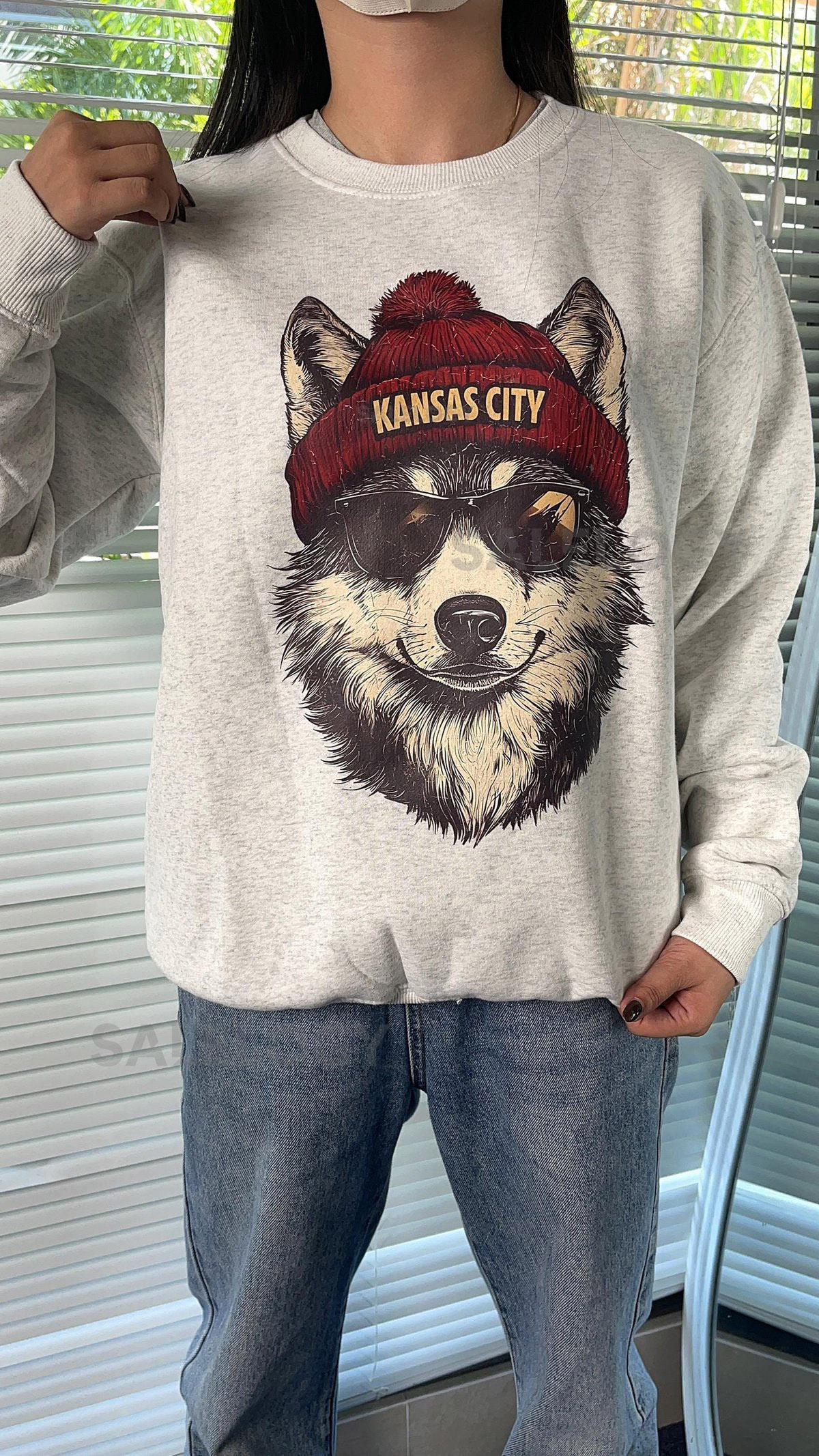 Vintage Kansas City Football Sweatshirt Spirit Animal Game Day Shirt_128