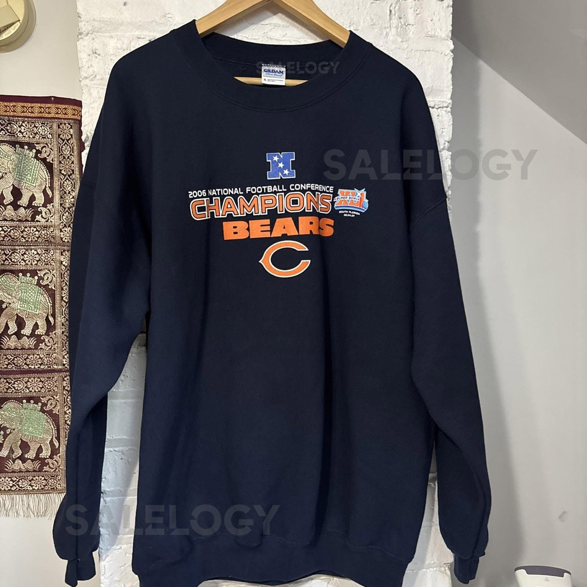 2006 Vintage Chicago Bears Conference Championship Sweatshirt XL_5