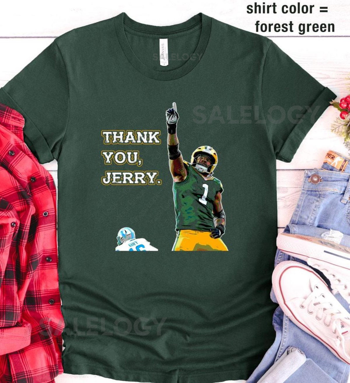 Thank You Jerry Micah green bay football - Unisex t-shirt_660