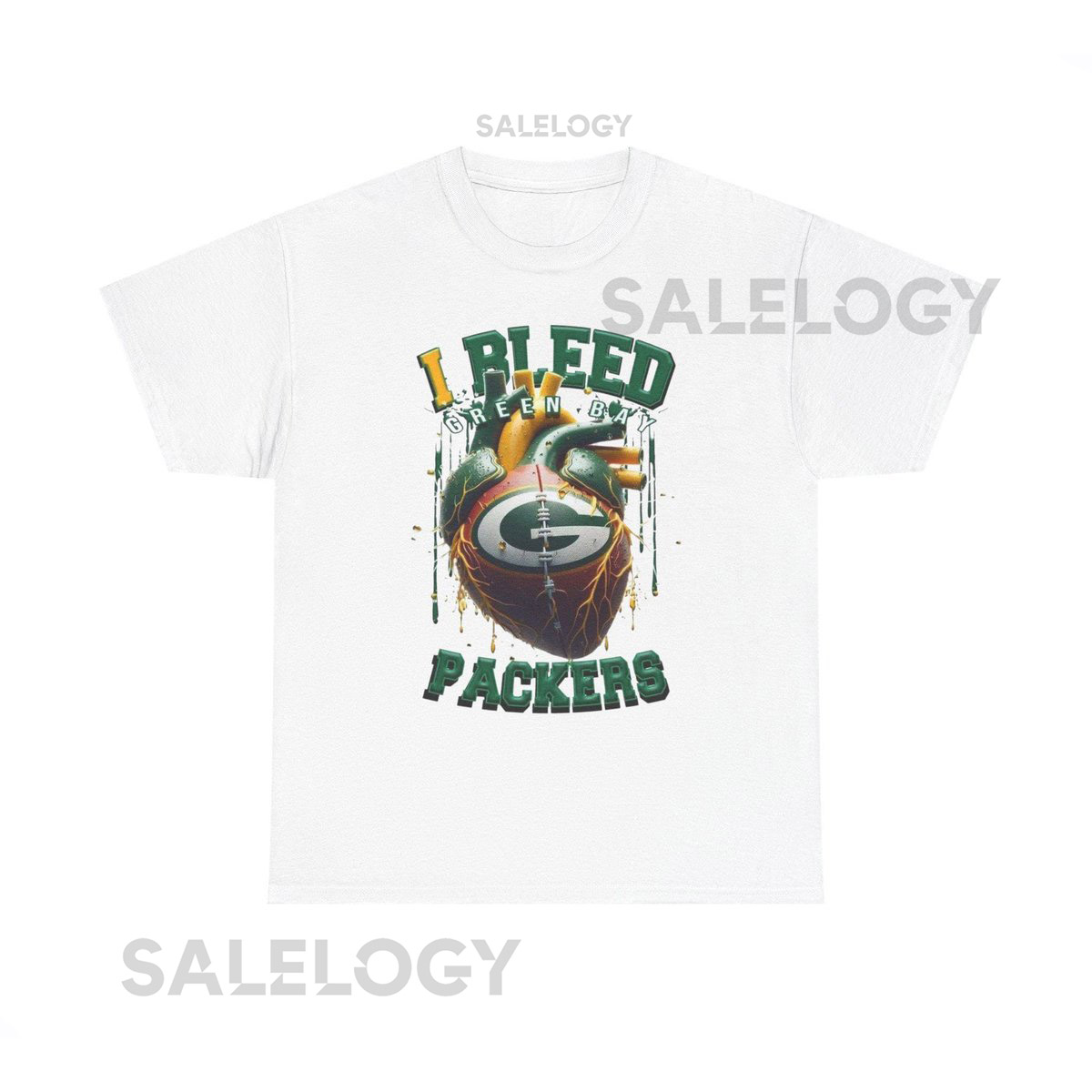 Green Bay Packers Unisex Heavy Cotton Tee Sports Fan Shirt Game Day Apparel Gift for Football Lovers Tailgate Outfit_492