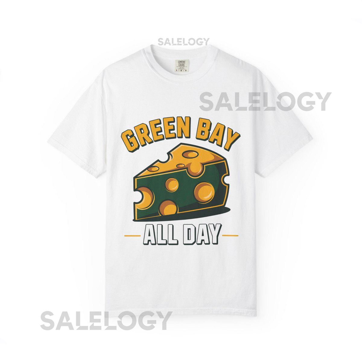 Green Bay Cheese Graphic T-shirt Casual Wear Game Day Shirt Gift for Packers Fans Sports Apparel Unisex Tee_364