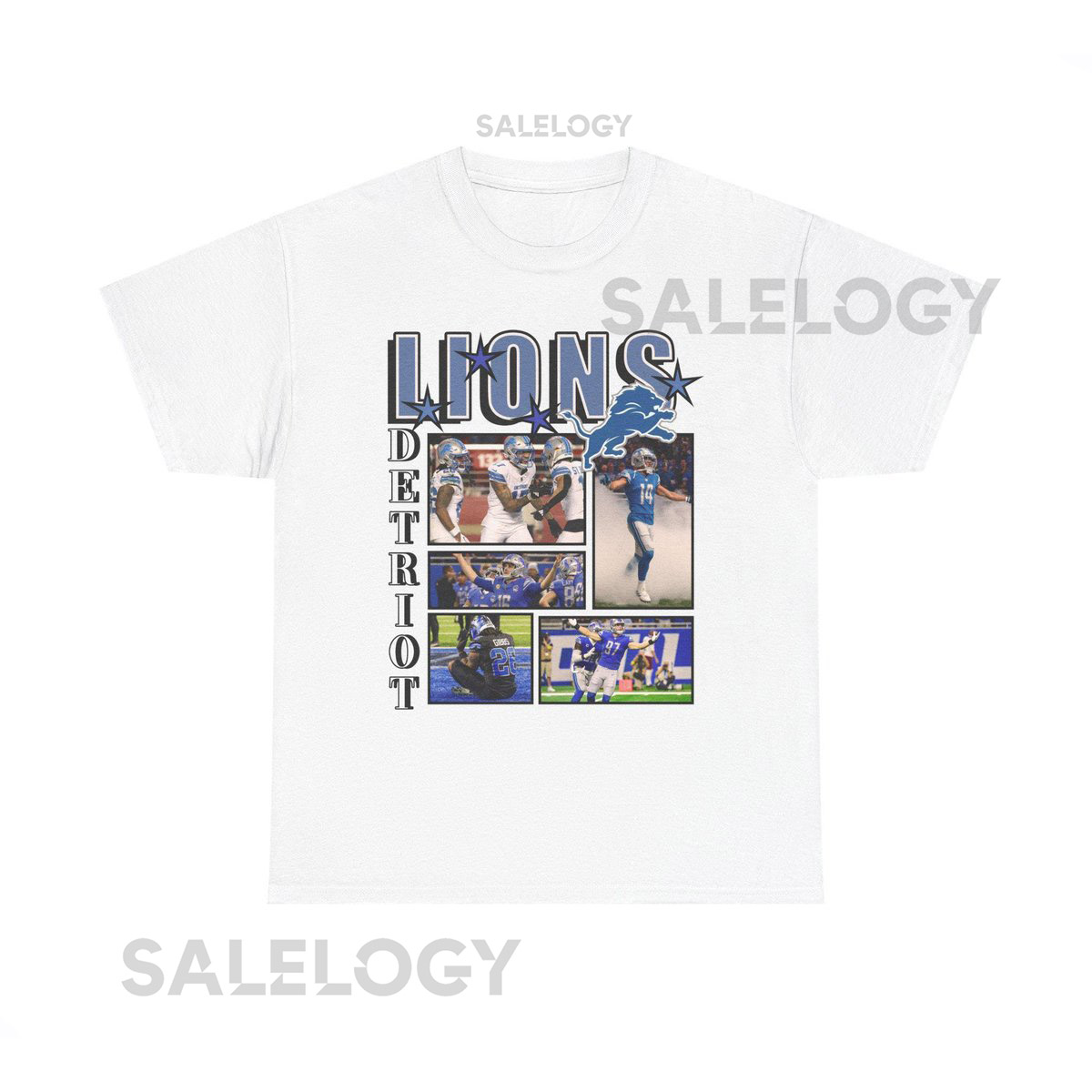 Detroit Lions Fan Tee - Unisex Heavy Cotton T-Shirt NFL Game Day Shirt Sports Apparel Team Spirit Casual Wear_218