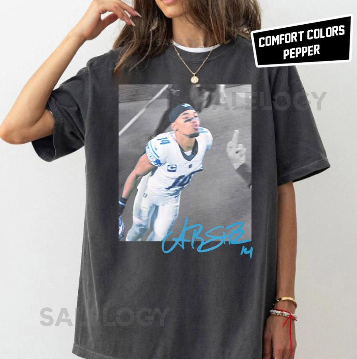 Amon-Ra St. Brown Funny Meme Unisex Comfort Colors Shirt Football Y2k Rap Tee Detroit Football Vintage T-Shirt Football Game Day Shirt_24