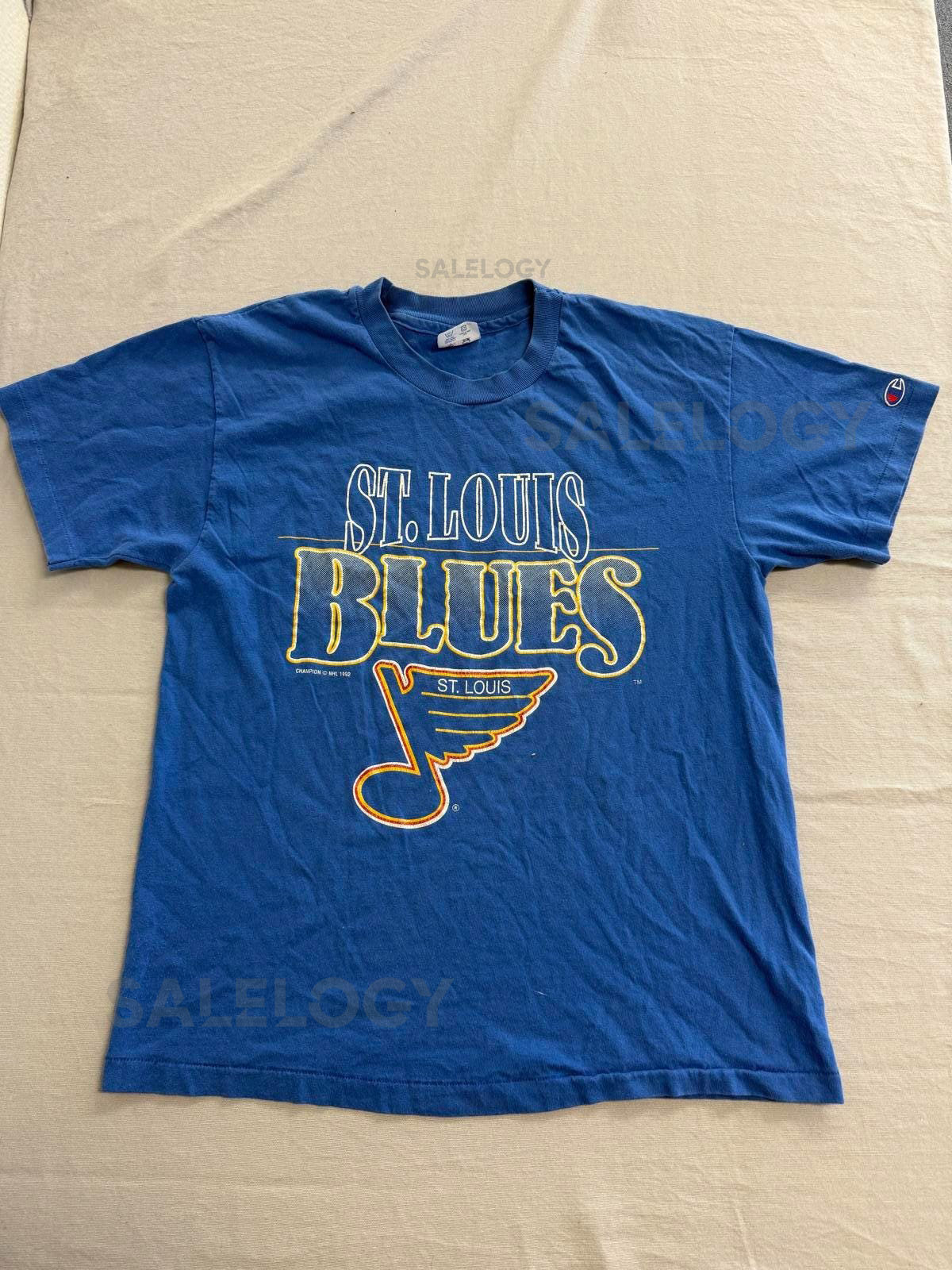 Vintage St Louis Blues Hockey T shirt 1992 Hockey Tee L_759