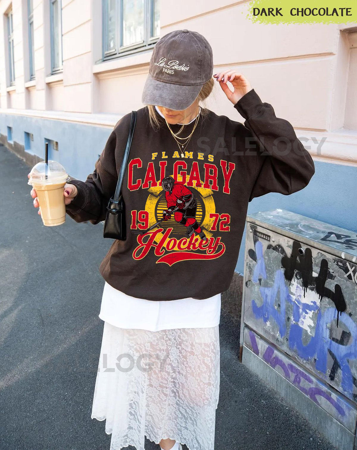 Calgary Flames Hockey SweatshirtVintage Graphic TeeHockey Gift For Fan Sweat-Aldult-Youth TshirtRetro Hoodie GF6_19