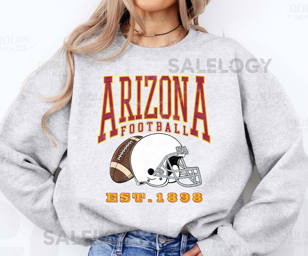 Vintage Arizona Football Sweatshirt T-Shirt and Hoodie Trendy Arizona Football Fan Shirt Retro Arizona Game Day Crewneck Cardinal Hoodie_981