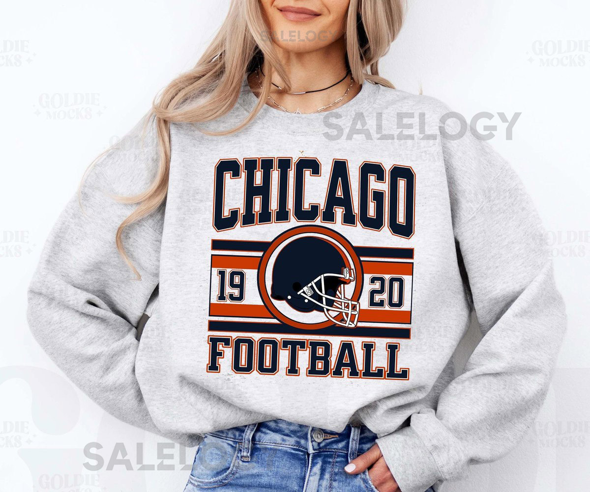 Vintage Chicago Football Sweatshirt T-Shirt And Hoodie Trendy Chicago Football Fan Gifts Chicago Football Game Day Chicago Hoodie_1081