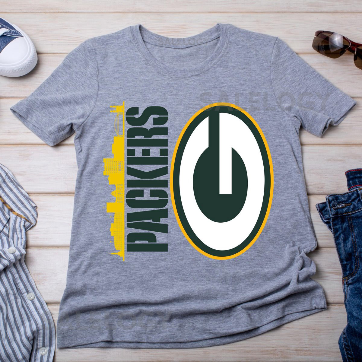 Green Bay Football Graphic Tee Fan Shirt_379