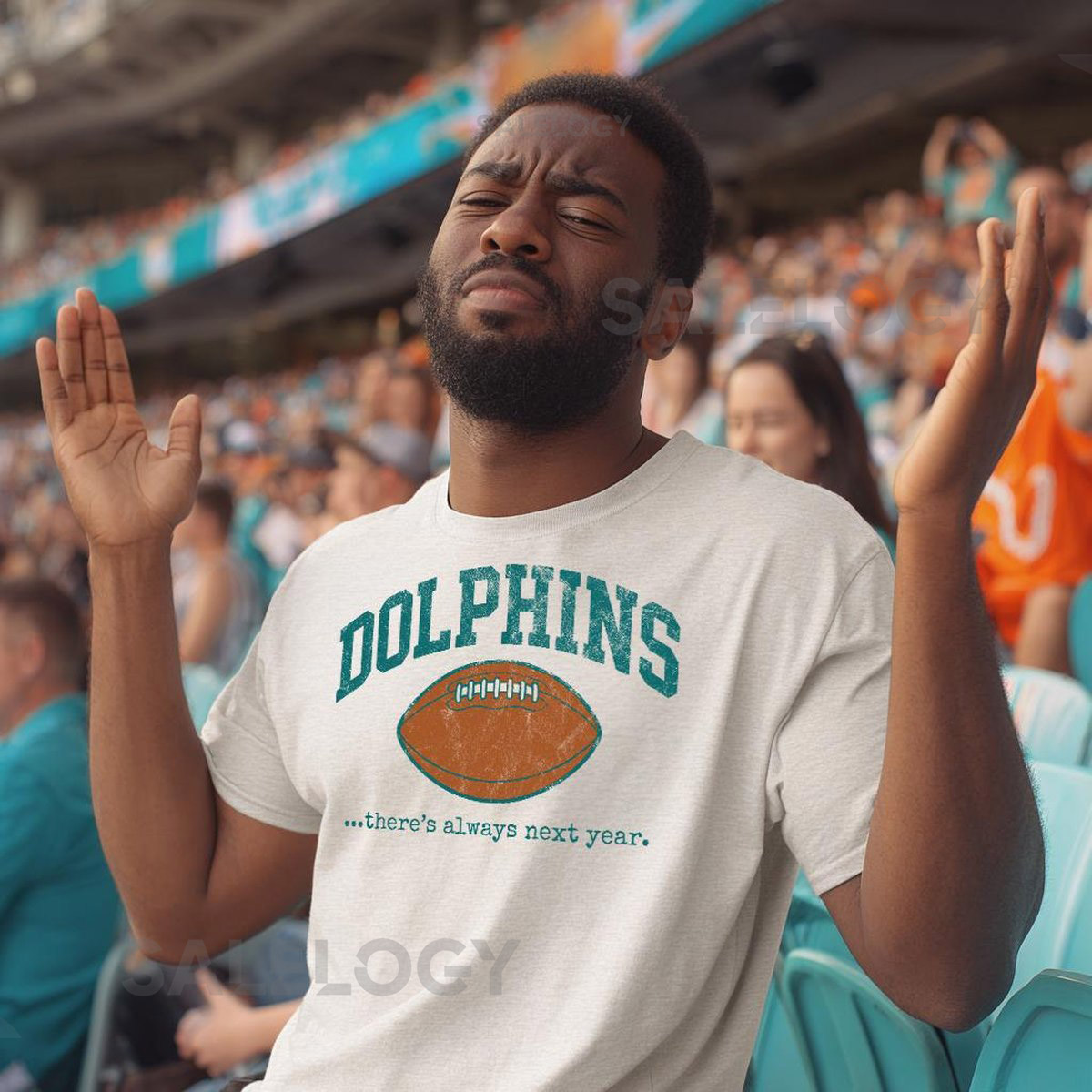 Miami Dolphins Fan T-Shirt Funny Football Tee - quotTheres Always Next Yearquot_415