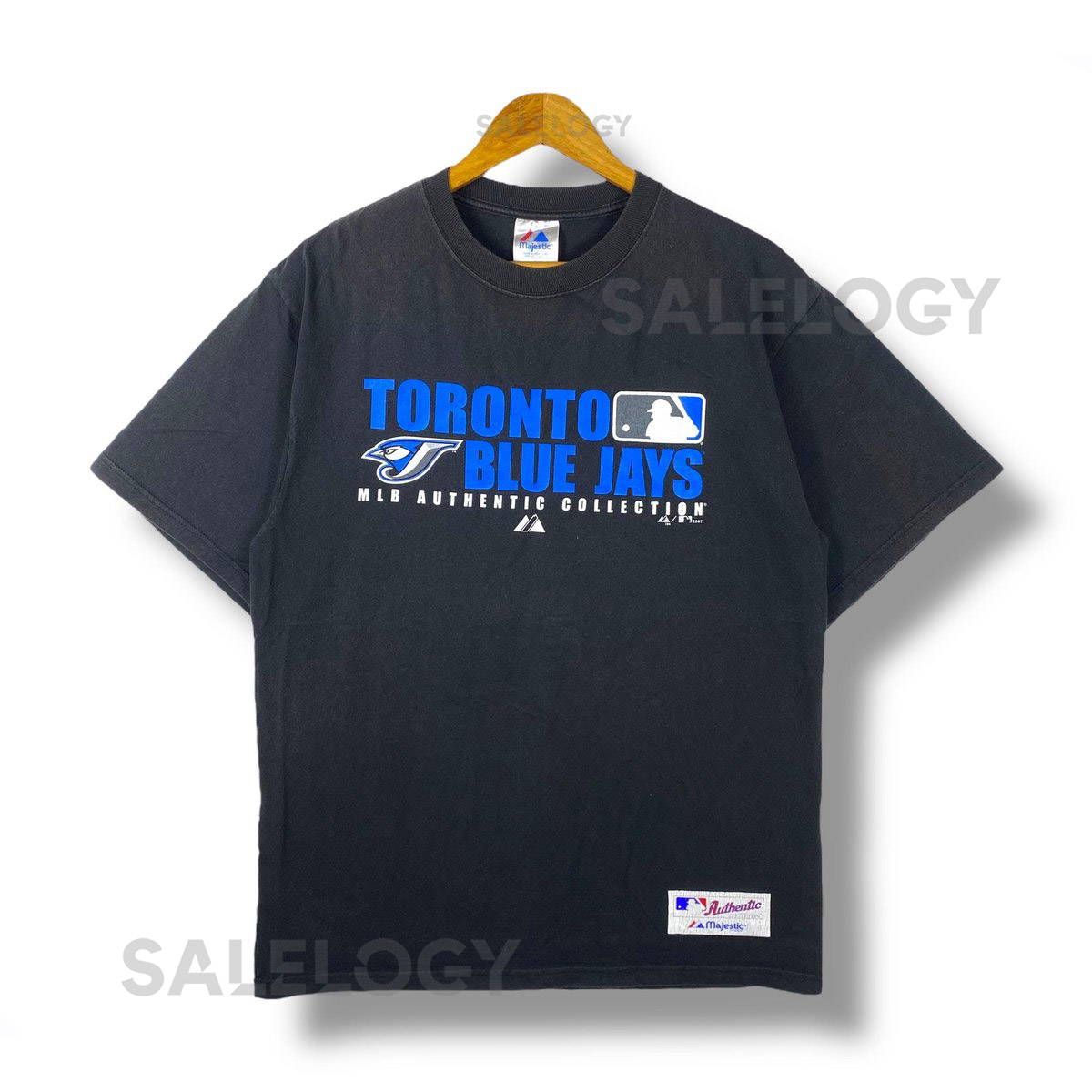Rare TORONTO BLUE JAYS Mlb Authentic Collection Graphic Faded Tee Shirt Medium Size_83